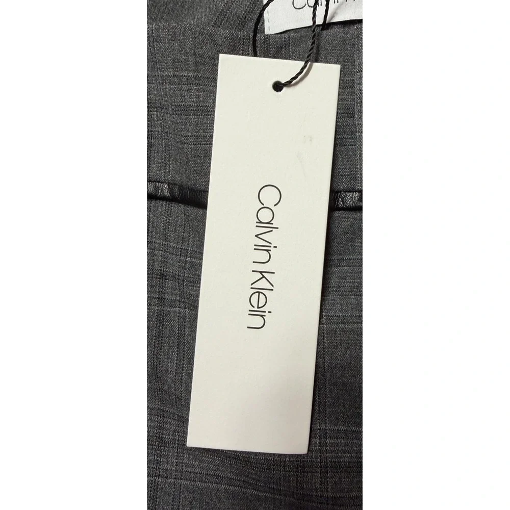 NWT‎ Calvin Klein Womens Gray Modern Ankle Dress Pants Slacks Trousers Size 12